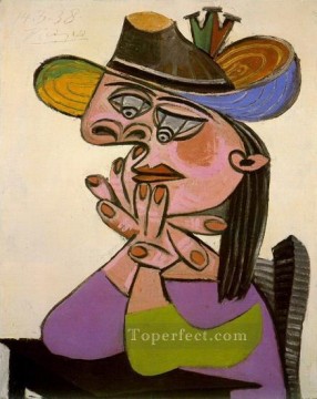  st - Woman leaning on her elbows 1938 cubist Pablo Picasso